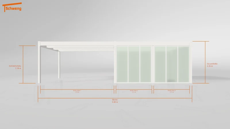 #DE Schweng Flachdachcarport C600 (ID 42vd35) #MTG