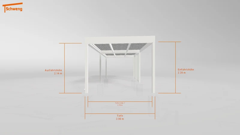 #DE Schweng Flachdachcarport C600 (ID 42vd35) #MTG