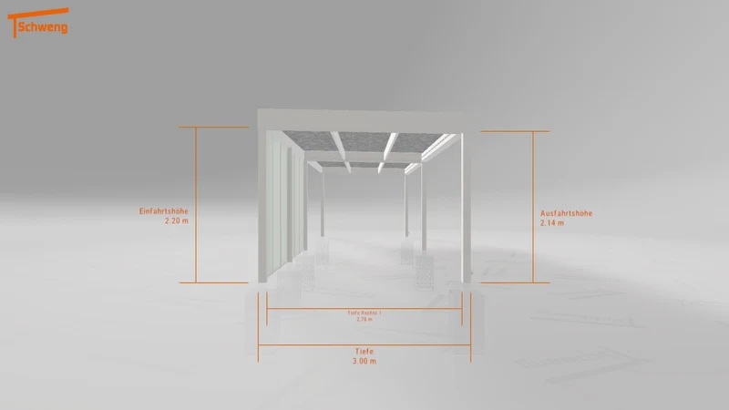 #DE Schweng Flachdachcarport C600 (ID 42vd35) #MTG