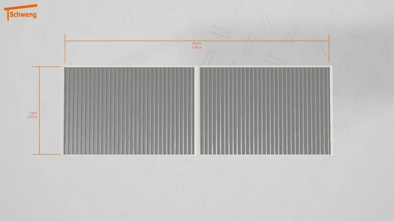 #DE Schweng Flachdachcarport C600 (ID 42vd35) #MTG