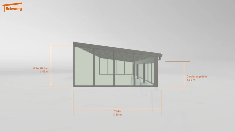 #DE Schweng Terrassenüberdachung S350 (ID rjrqdx)