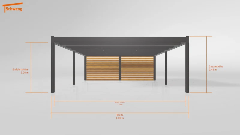 #DE Schweng Flachdachcarport C600 (ID v498mb) #MTG
