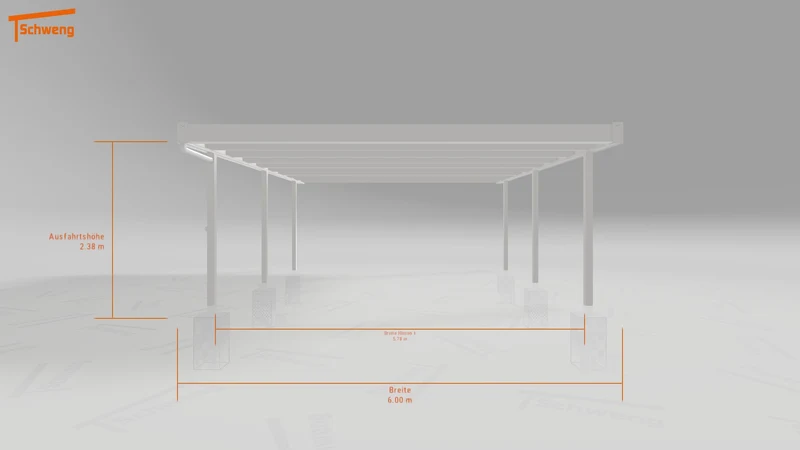 #DE Schweng Flachdachcarport C600 (ID dvzpn3) #MTG