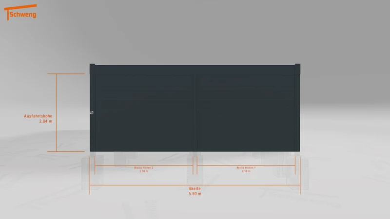 #DE Schweng Flachdachcarport C600+ (ID w3x3pg) #MTG