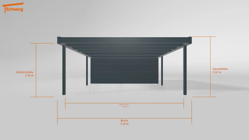 #DE Schweng Flachdachcarport C600 (ID jj8jnb) #MTG