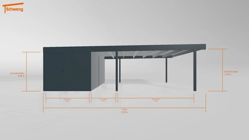 #DE Schweng Flachdachcarport C600 (ID jj8jnb) #MTG