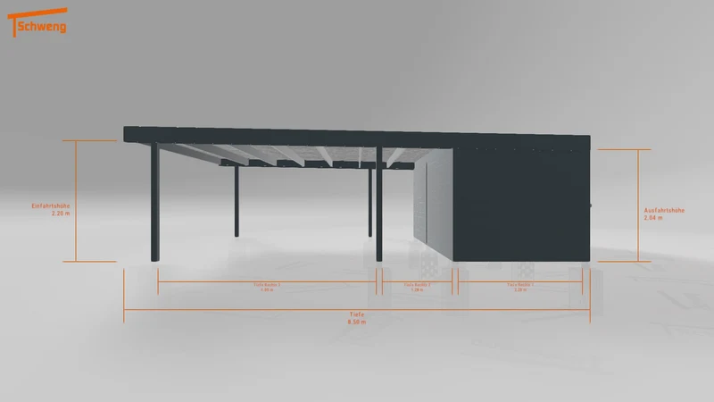 #DE Schweng Flachdachcarport C600 (ID jj8jnb) #MTG