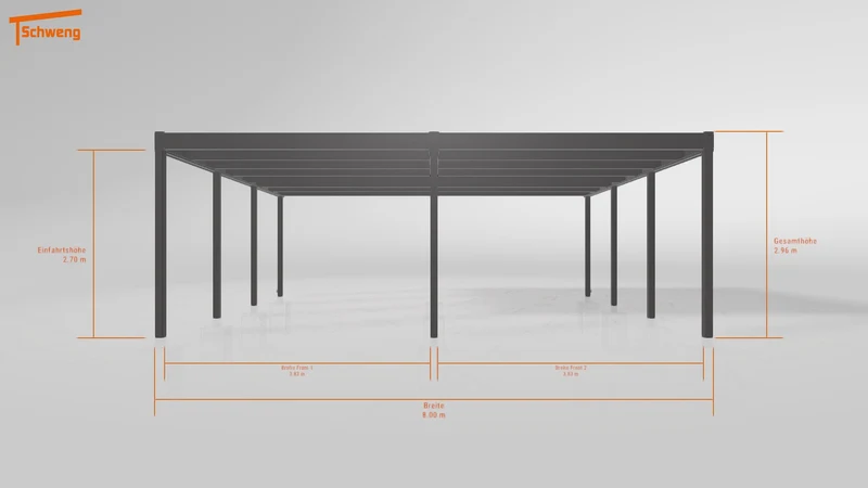 #DE Schweng Flachdachcarport C600+ (ID w3y9mv) #MTG
