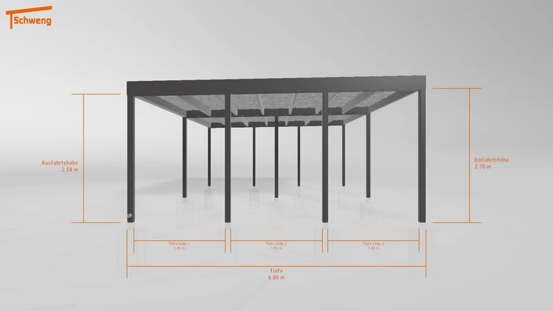 #DE Schweng Flachdachcarport C600+ (ID w3y9mv) #MTG