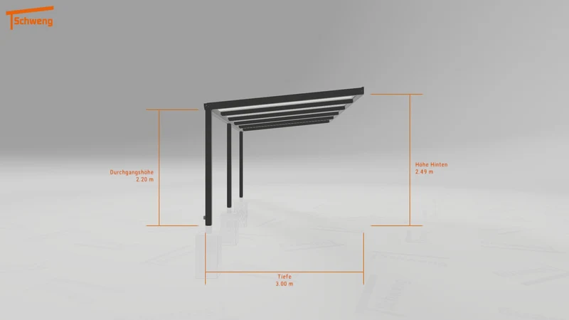 #DE Schweng Terrassenüberdachung S350 (ID 33j4j9)