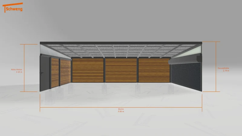 #DE Schweng Pultdachcarport S400 (ID 9wv8j9)