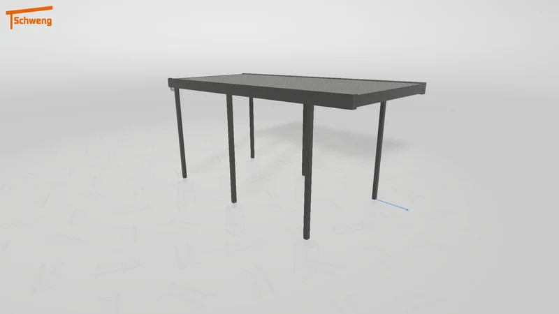 #DE Schweng Flachdachcarport C600 (ID bkp2zb)