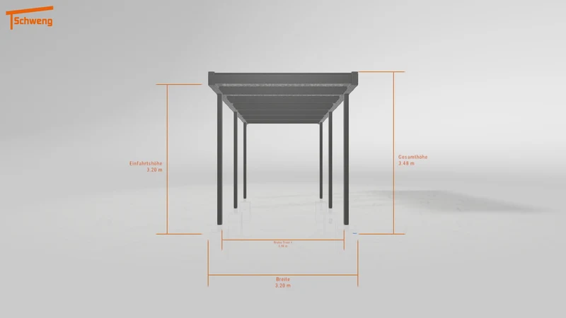 #DE Schweng Flachdachcarport C600 (ID bkp2zb)