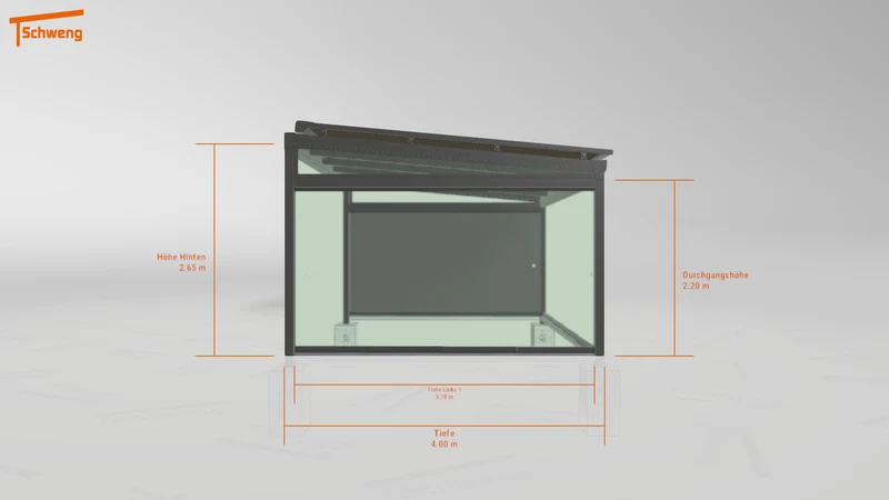 #DE Schweng Terrassenüberdachung S400 (ID mjrz4z)