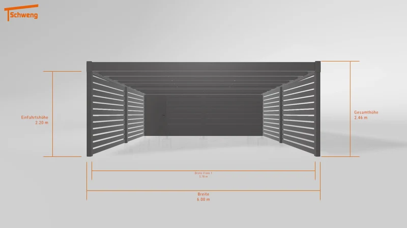 #DE Schweng Flachdachcarport C600+ (ID n54bgg) #MTG