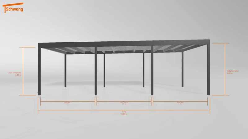 #DE Schweng Flachdachcarport C600 (ID v498vq) #MTG