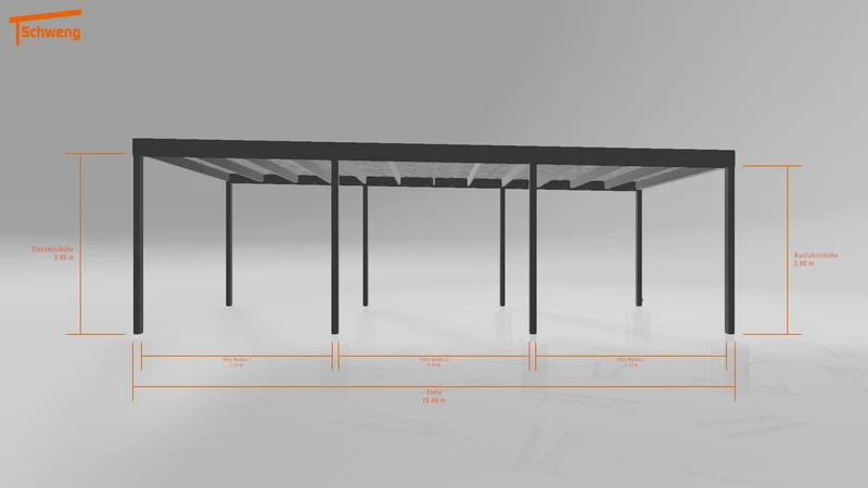 #DE Schweng Flachdachcarport C600 (ID v498vq) #MTG