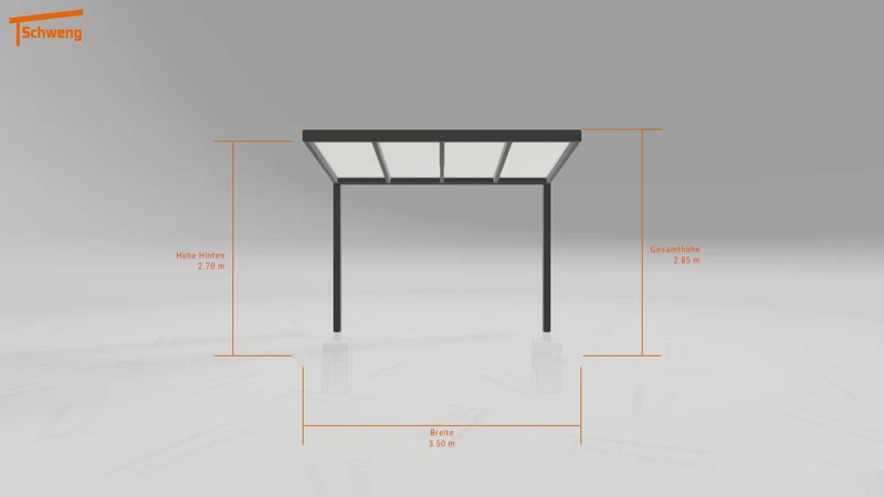 #DE Schweng Terrassenüberdachung S350 (ID v4987b)