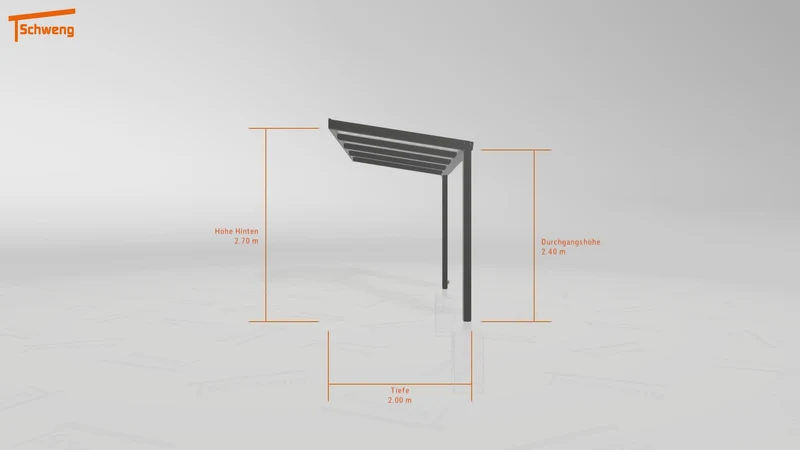 #DE Schweng Terrassenüberdachung S350 (ID v4987b)