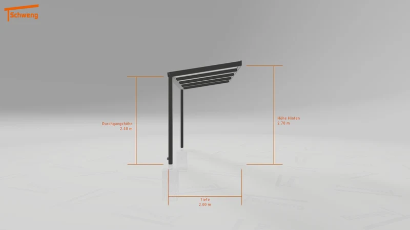 #DE Schweng Terrassenüberdachung S350 (ID v4987b)