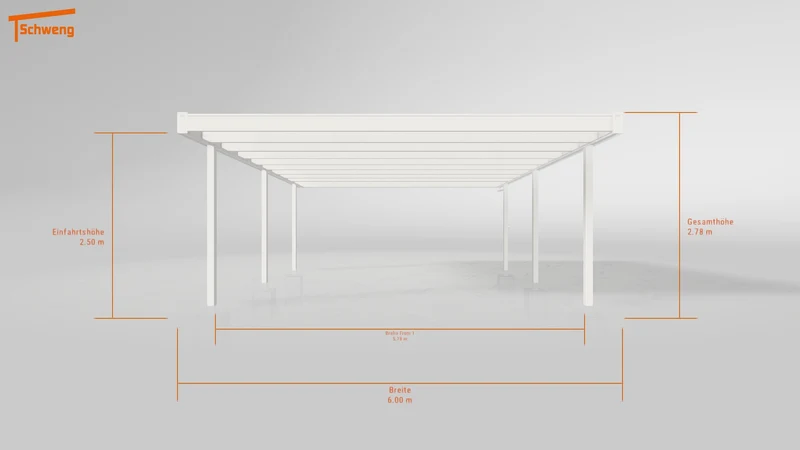 #DE Schweng Flachdachcarport C600+ (ID pbqkp2) #MTG