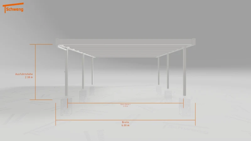 #DE Schweng Flachdachcarport C600+ (ID pbqkp2) #MTG