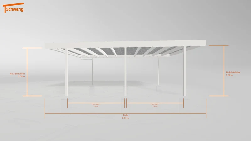 #DE Schweng Flachdachcarport C600+ (ID pbqkp2) #MTG