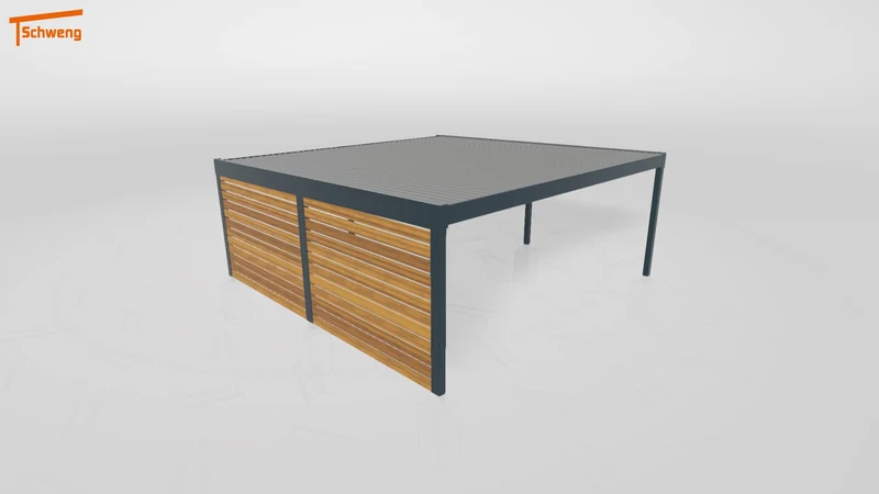 #DE Schweng Flachdachcarport C600 (ID ygjg87)