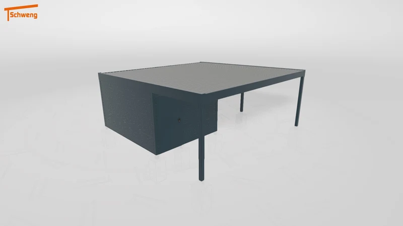 #DE Schweng Flachdachcarport C600 (ID 2q8qjg)