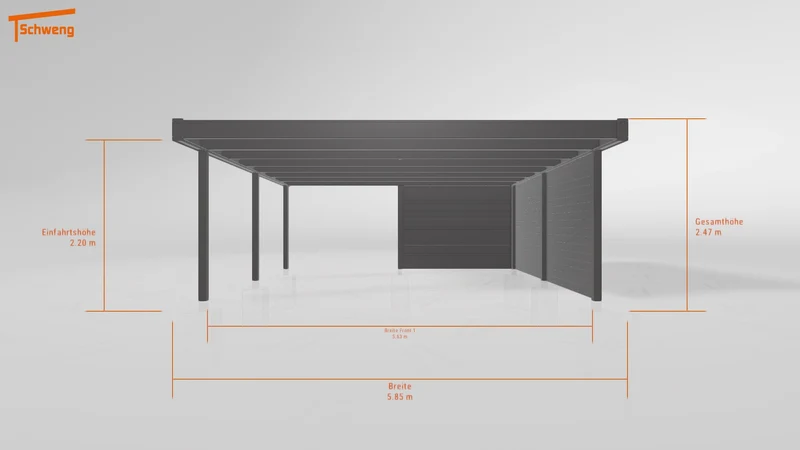 #DE Schweng Flachdachcarport C600+ (ID mj2jpz) #MTG