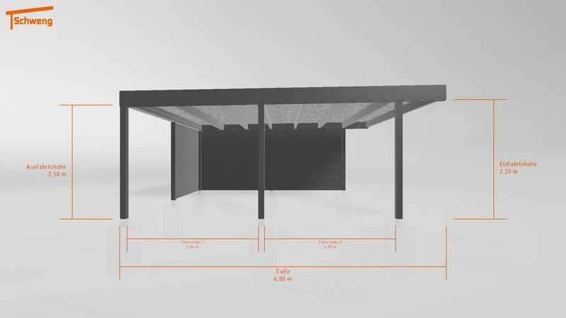 #DE Schweng Flachdachcarport C600+ (ID mj2jpz) #MTG
