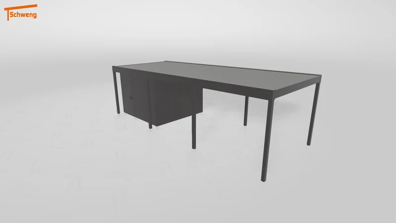 #DE Schweng Flachdachcarport C600 (ID k2r7pq) #MTG