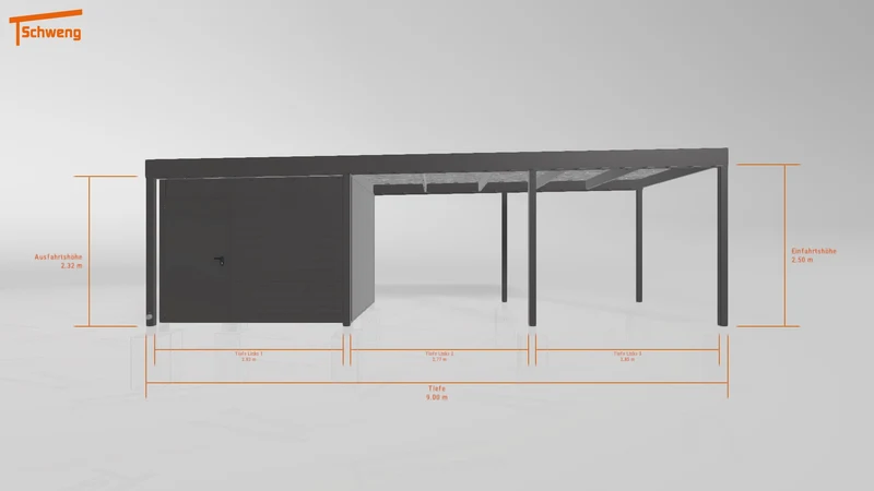 #DE Schweng Flachdachcarport C600 (ID k2r7pq) #MTG