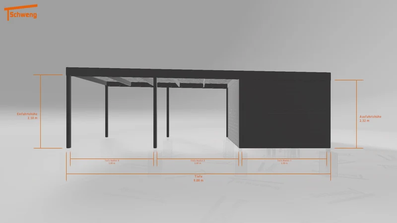 #DE Schweng Flachdachcarport C600 (ID k2r7pq) #MTG