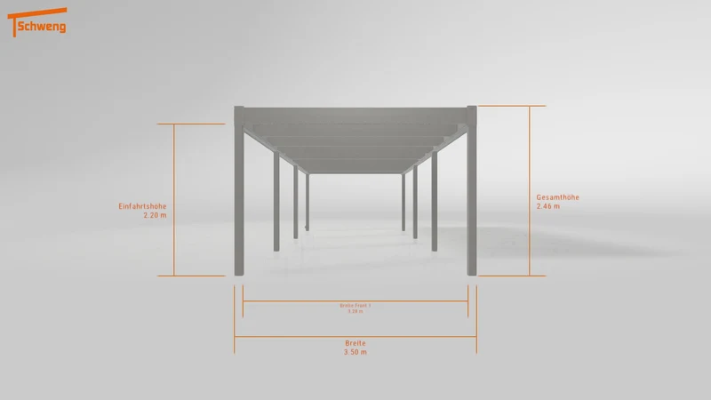 #DE Schweng Flachdachcarport C600 (ID v4988g) #MTG