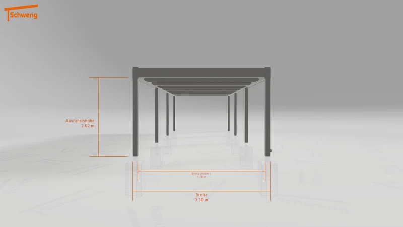 #DE Schweng Flachdachcarport C600 (ID v4988g) #MTG