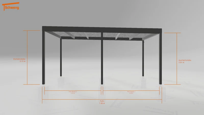 #DE Schweng Flachdachcarport C600 (ID n54pw7) #MTG