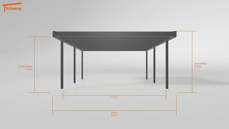 #DE Schweng Flachdachcarport C600+ (ID 9wxq95) #MTG