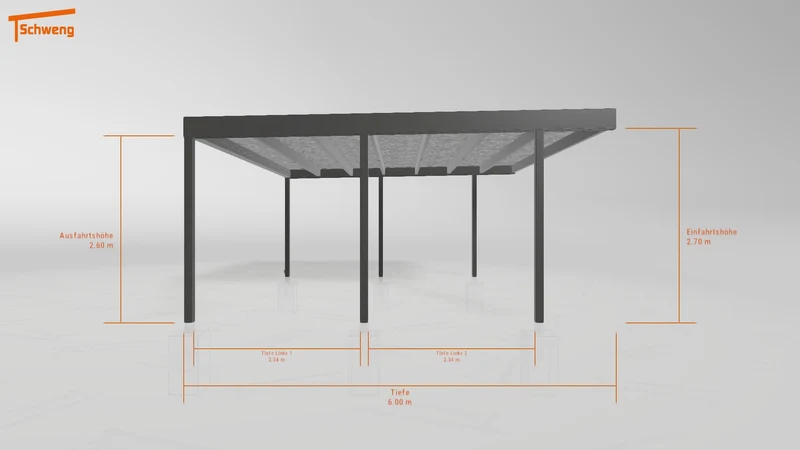 #DE Schweng Flachdachcarport C600+ (ID 9wxq95) #MTG