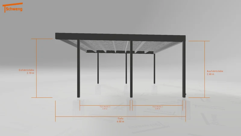#DE Schweng Flachdachcarport C600+ (ID 9wxq95) #MTG