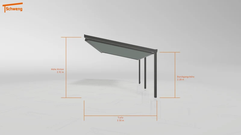 #DE Schweng Terrassenüberdachung S400 (ID v493ny)