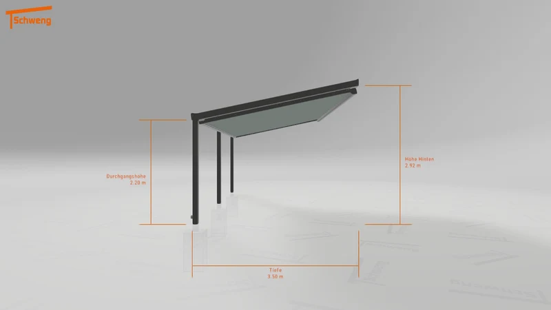 #DE Schweng Terrassenüberdachung S400 (ID v493ny)