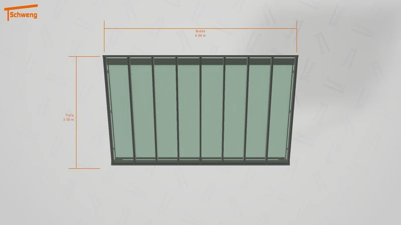 #DE Schweng Terrassenüberdachung S400 (ID v493ny)