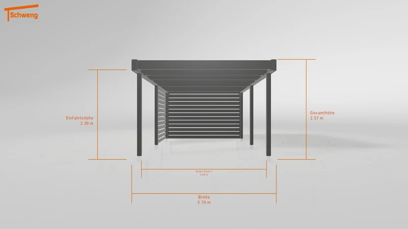 #DE Schweng Flachdachcarport C600 (ID 33pq8g) #MTG