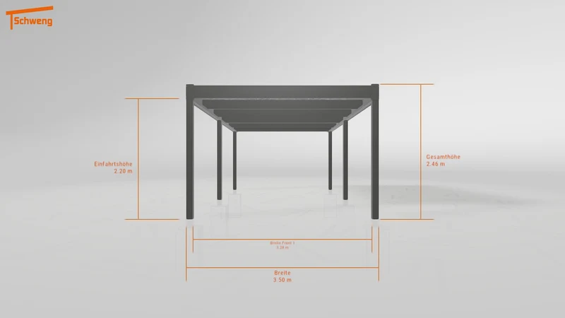 #AT Schweng Flachdachcarport C600 (ID zbx7rd)
