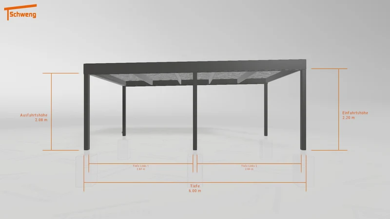 #AT Schweng Flachdachcarport C600 (ID zbx7rd)