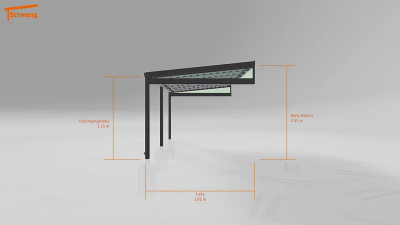 #DE Schweng Terrassenüberdachung S350 (ID w3y94v)