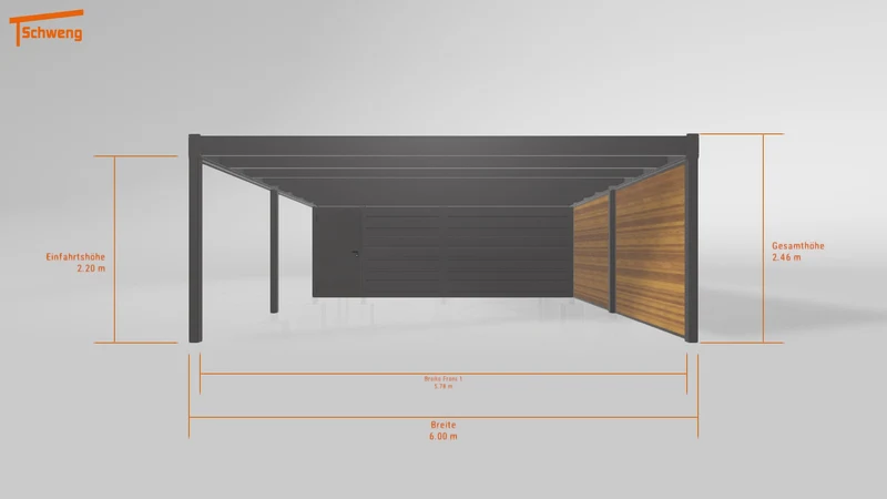 #DE Schweng Flachdachcarport C600+ (ID 857422) #MTG