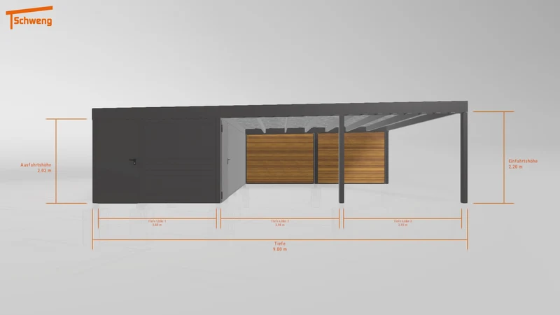 #DE Schweng Flachdachcarport C600+ (ID 857422) #MTG