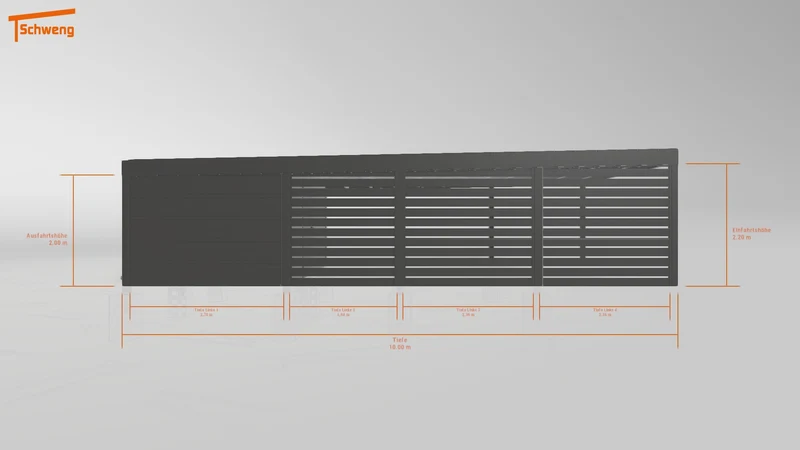 #DE Schweng Flachdachcarport C600+ (ID 5m9kxw) #MTG